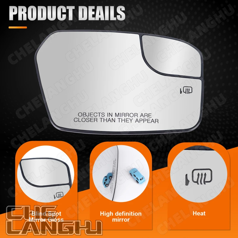 Door Side Mirror Glass Fit For Ford Fusion 2011 2012 Car The Lenses Have Heated Metal Pieces BE5Z17K707B FO1325208 - Image 5